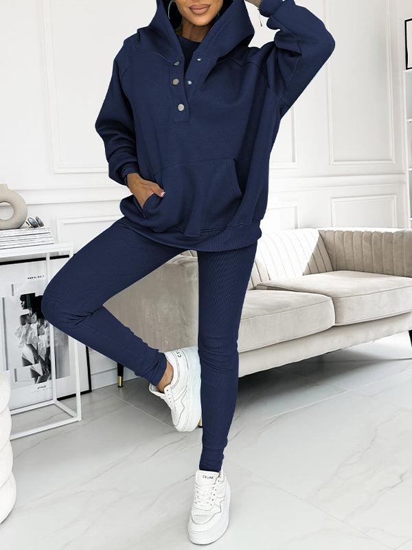 Cozy, Casual 3-Piece Sweatshirt Set for Everyday Comfort