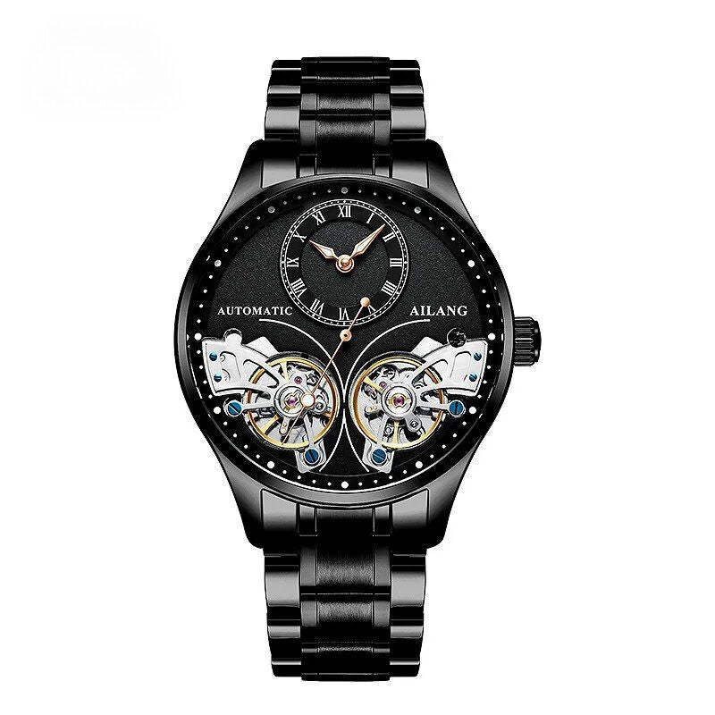 Luxury Double Tourbillon Luminous Mechanical Watch