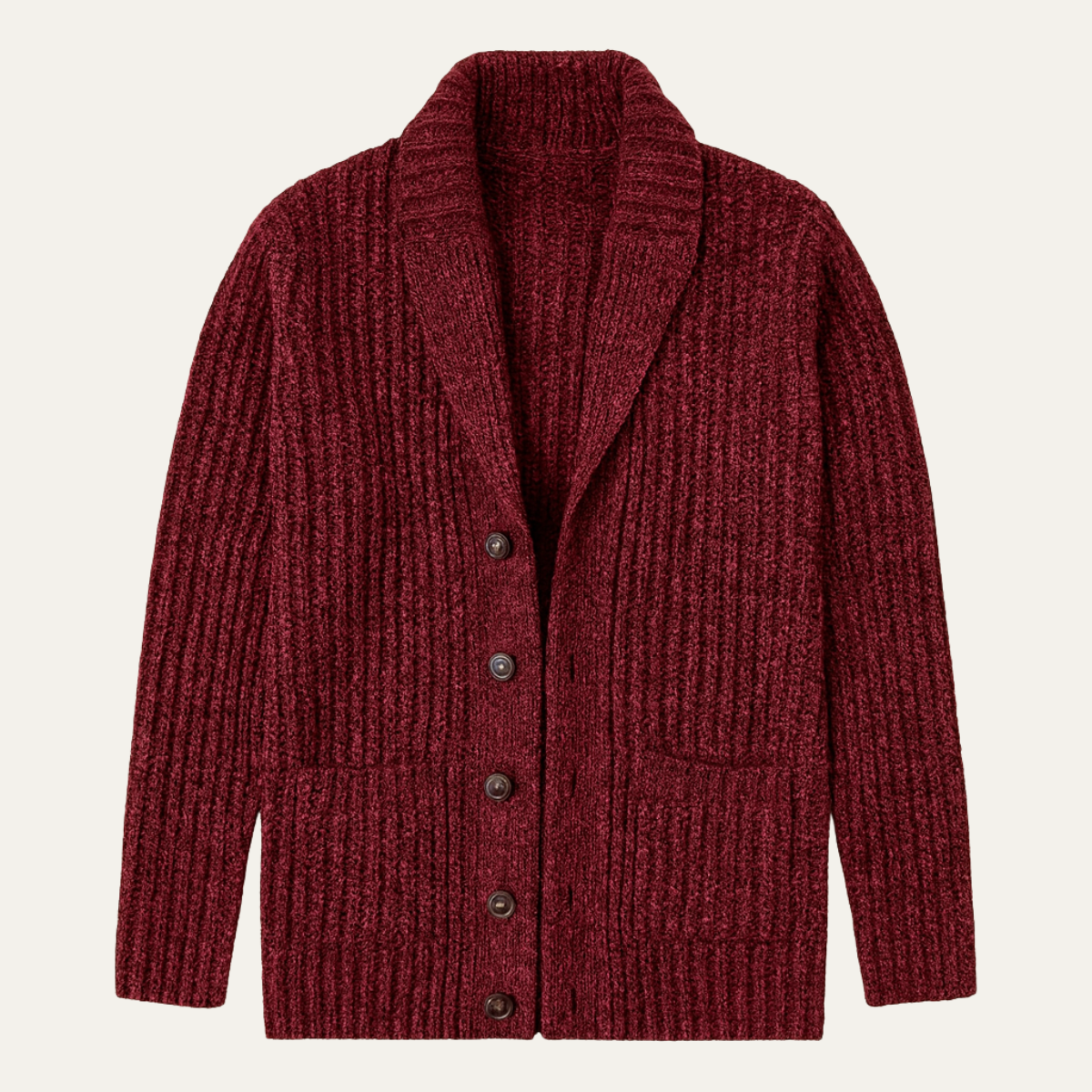Montpellier Men's Cozy Chunky-Knit Shawl-Collar Cardigan
