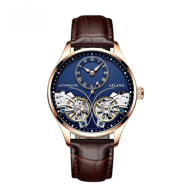 Luxury Double Tourbillon Luminous Mechanical Watch