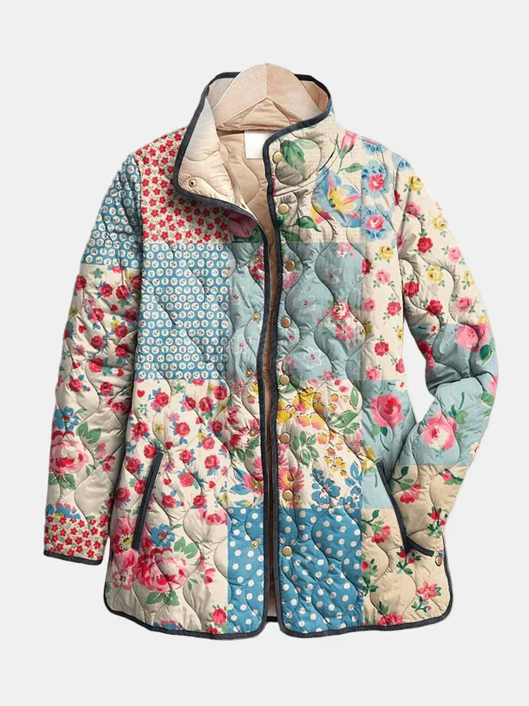 Zarae Floral Quilted Jacket - Effortlessly Chic, Cozy Outerwear
