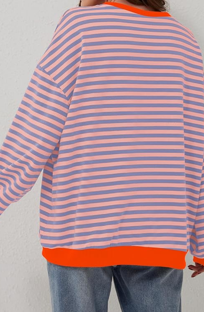 LINDA - Oversized striped sweater for a trendy and comfortable look