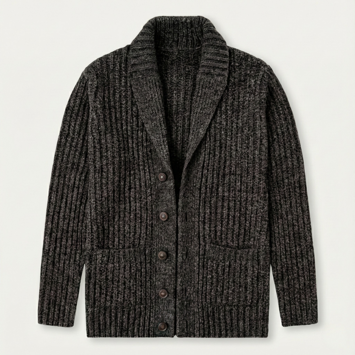 Montpellier Men's Cozy Chunky-Knit Shawl-Collar Cardigan