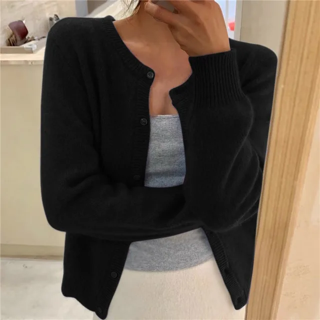 Erica Women's Winter Cozy Long Sleeve Button-Front Cardigan for Casual Style