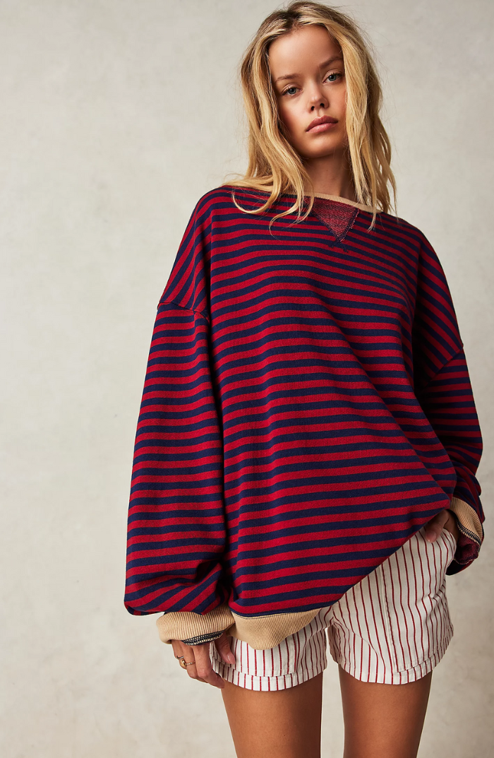 LINDA - Oversized striped sweater for a trendy and comfortable look