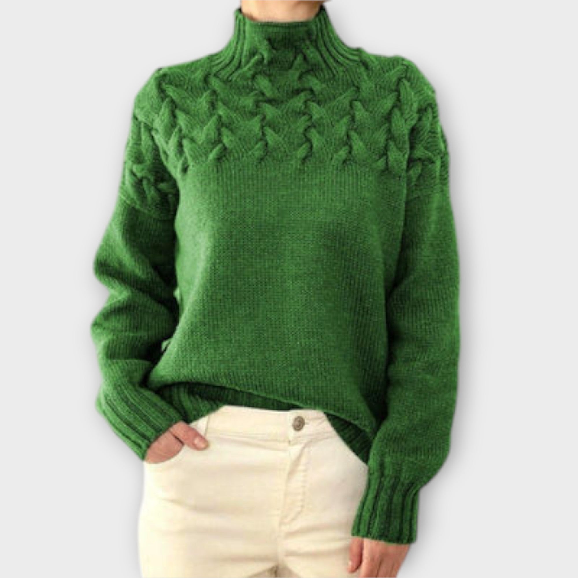 Tina - Cable Knit Sweater for Stylish Warmth
