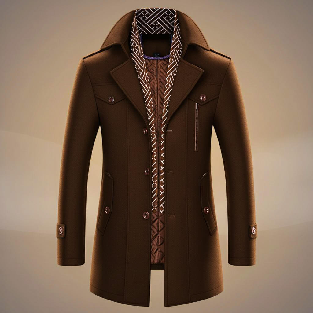 Kensworth Legacy Luxe Virgin Wool Coat for Elegant Warmth