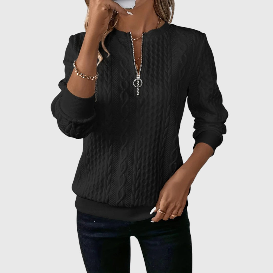 Josine - Chic and Cozy Zip-Up Sweater for a Stylish Look