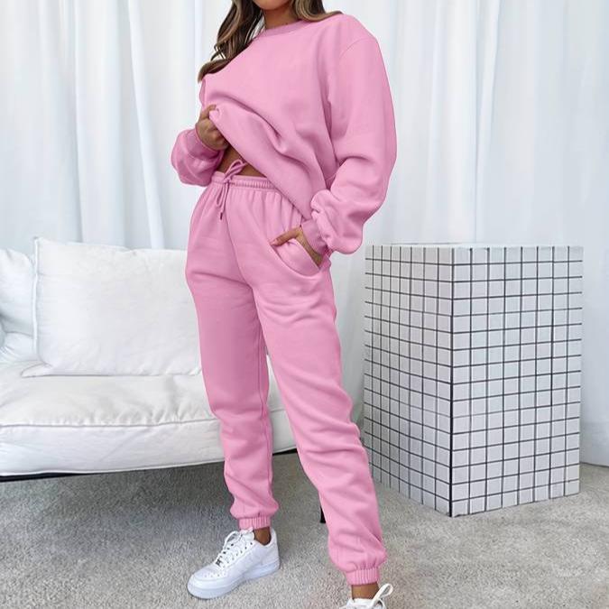 Jenna Damen Set: Stylish & Comfortable Sweatshirt and Jogger Set for Women
