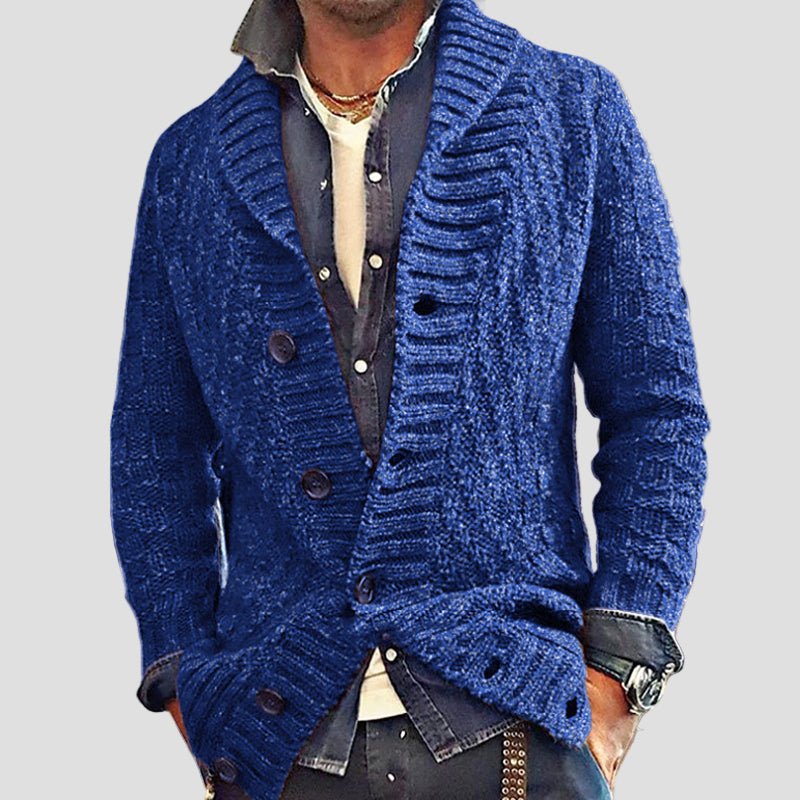 Sebastian Vintage Lapel Cardigan — Timeless Style & Cozy Comfort