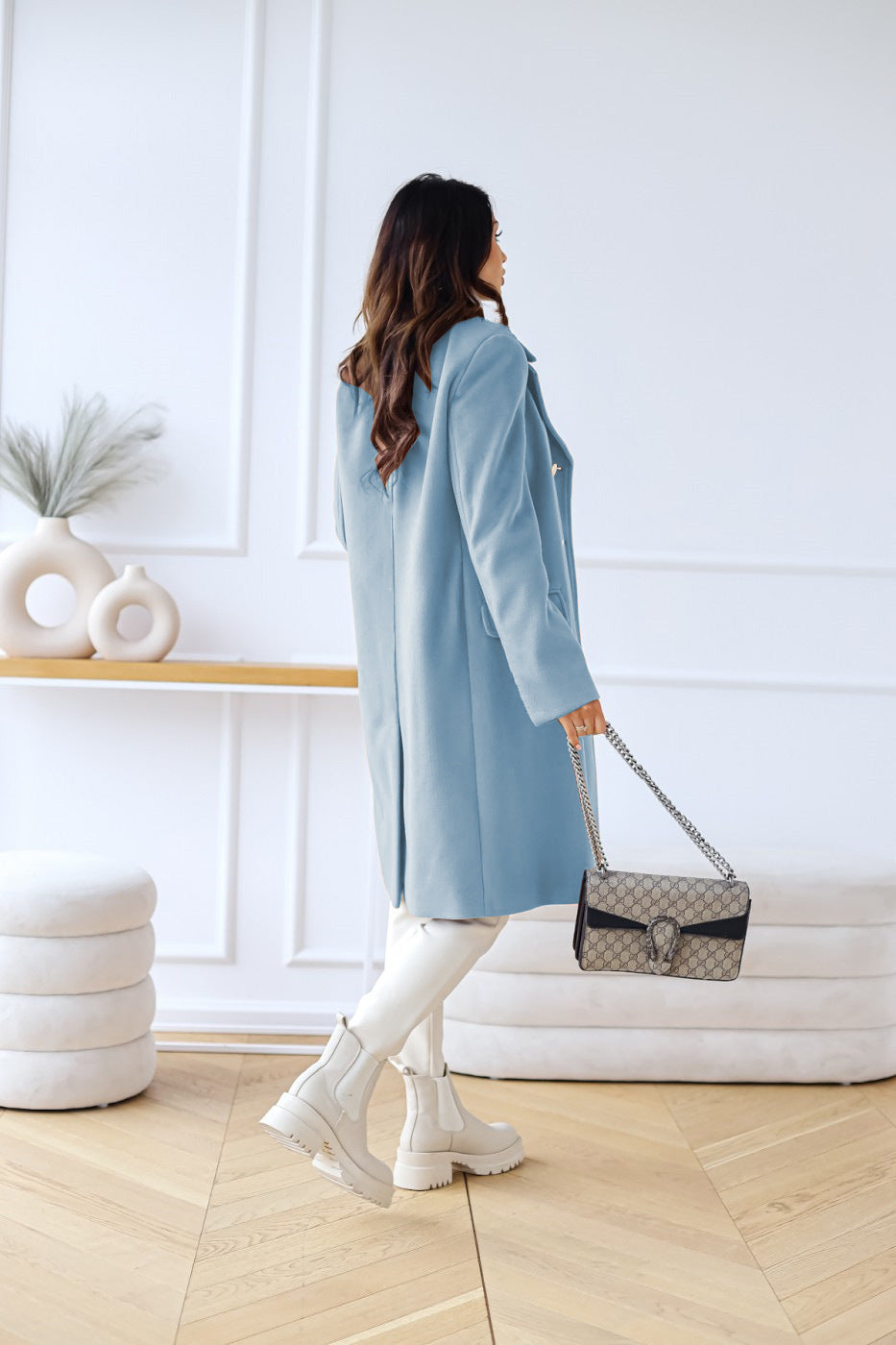 Noor | Elegant Double-Slit Classic Style Women's Coat