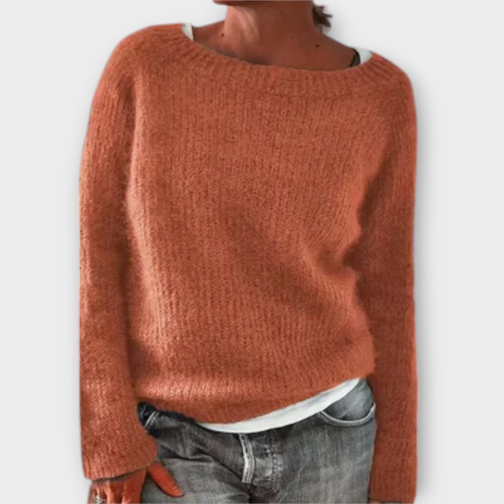 Josu – Solid Knit Pullover for Stylish Comfort