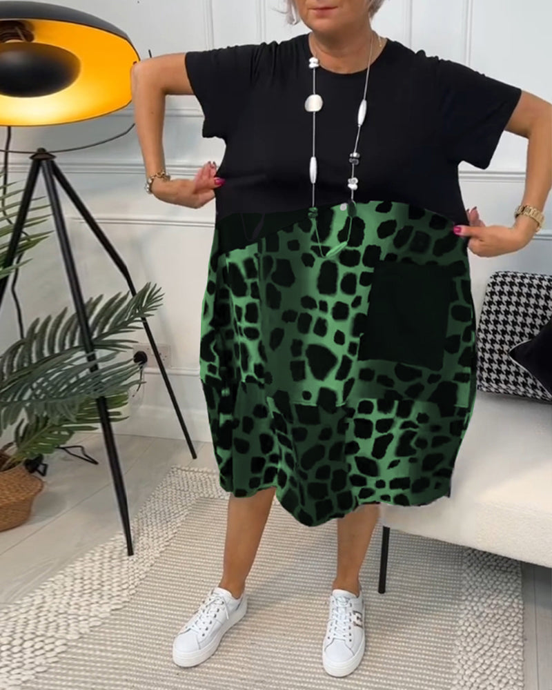 Airy Summer Dress with a Flattering Round Neckline