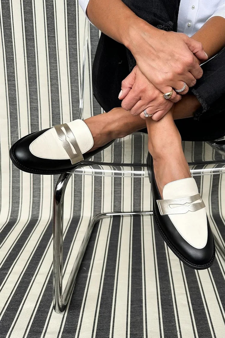 Timeless Monochrome Classic Loafers