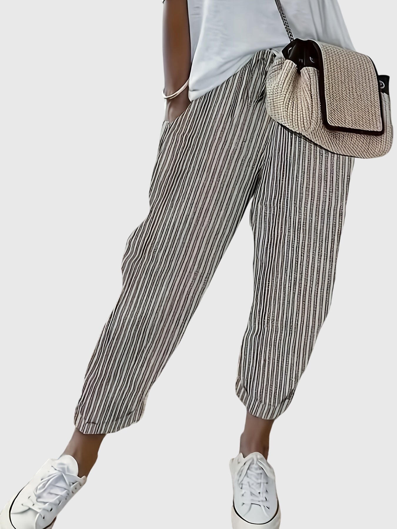 Amelia - Elegant Striped Pants for a Chic and Comfortable Style