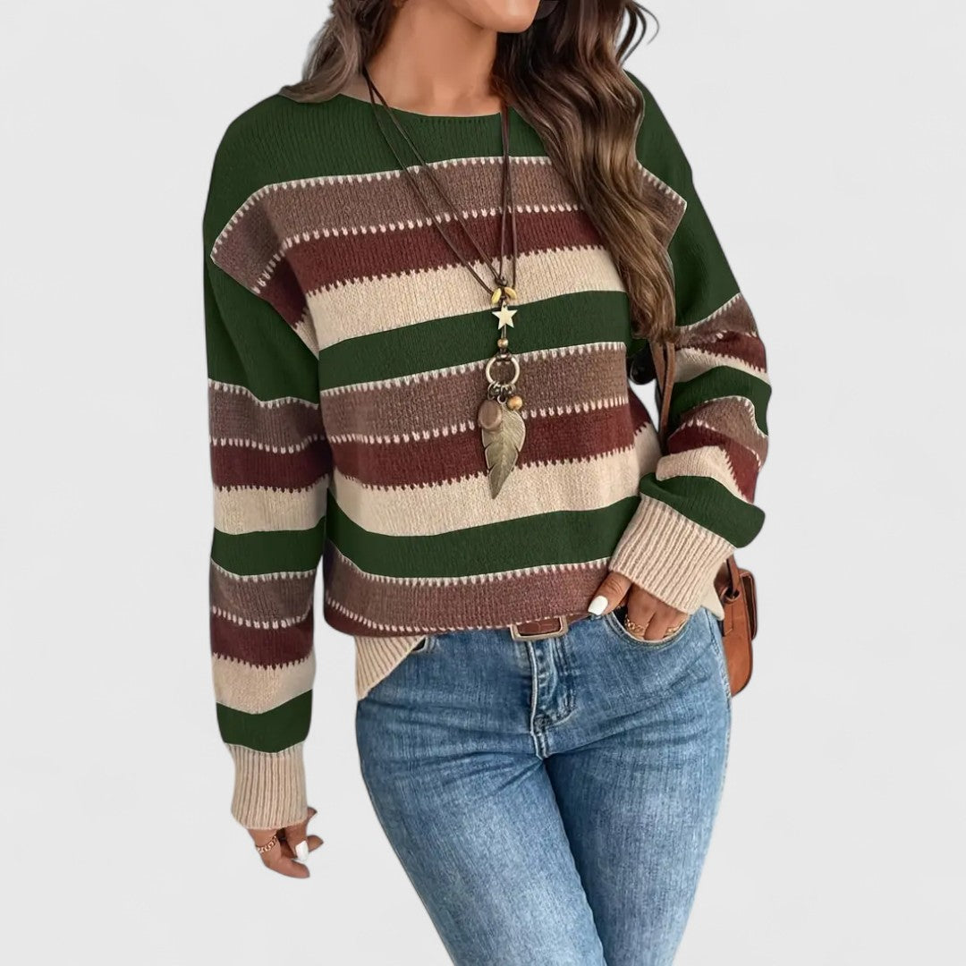 Sophie – Casual striped sweater for a trendy look