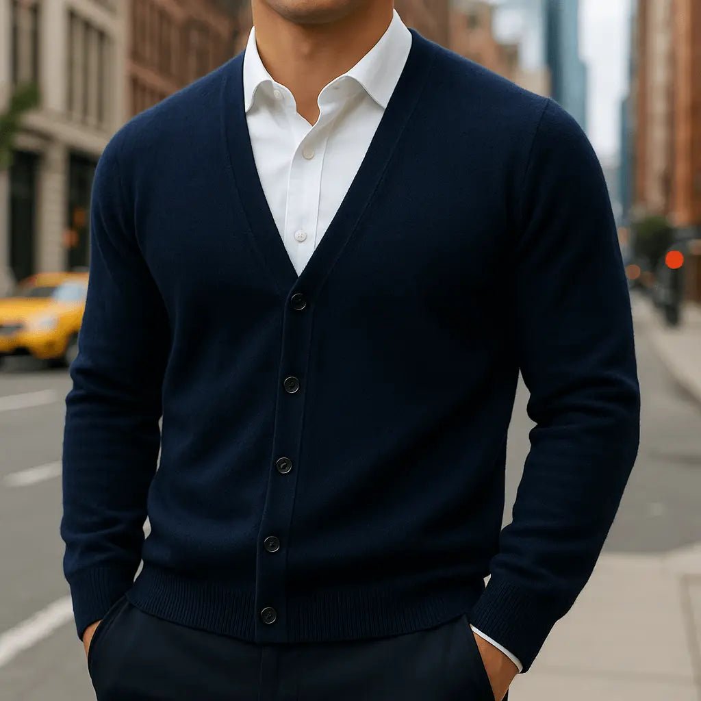 Lucas Men's Casual Cardigan – Effortless Style with Cozy Comfort