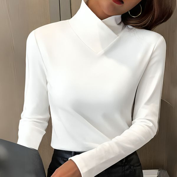 Beatrice | Elegant High Neck Sweater for a Sophisticated Style