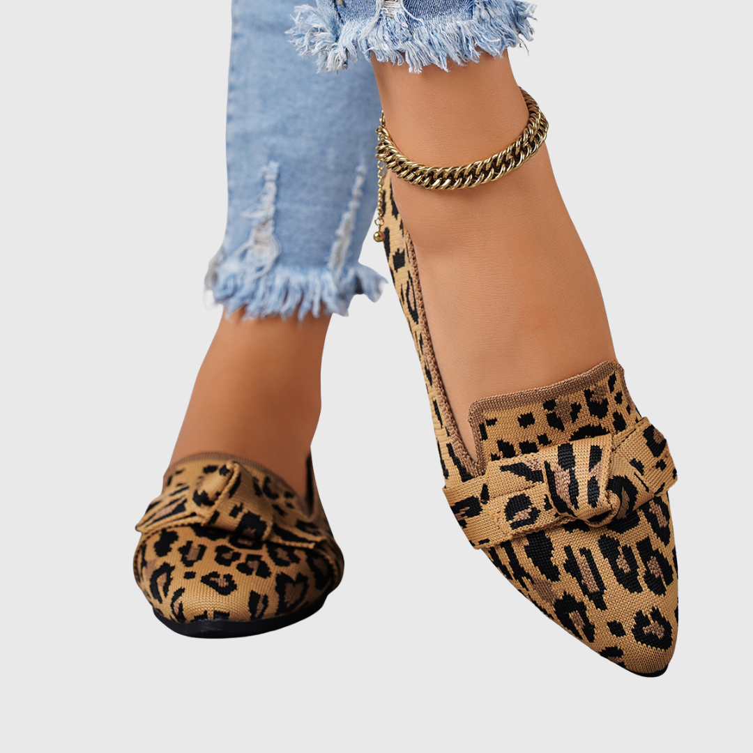 Marissa - Comfortable Tiger Print Loafers for a Sophisticated Style