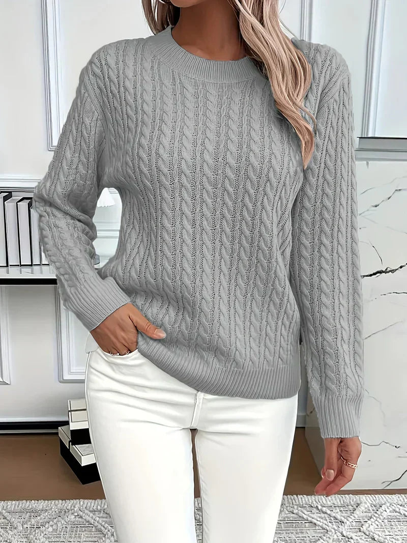 Alexie - Ribbed Knit Pullover for a Classic and Comfortable Style