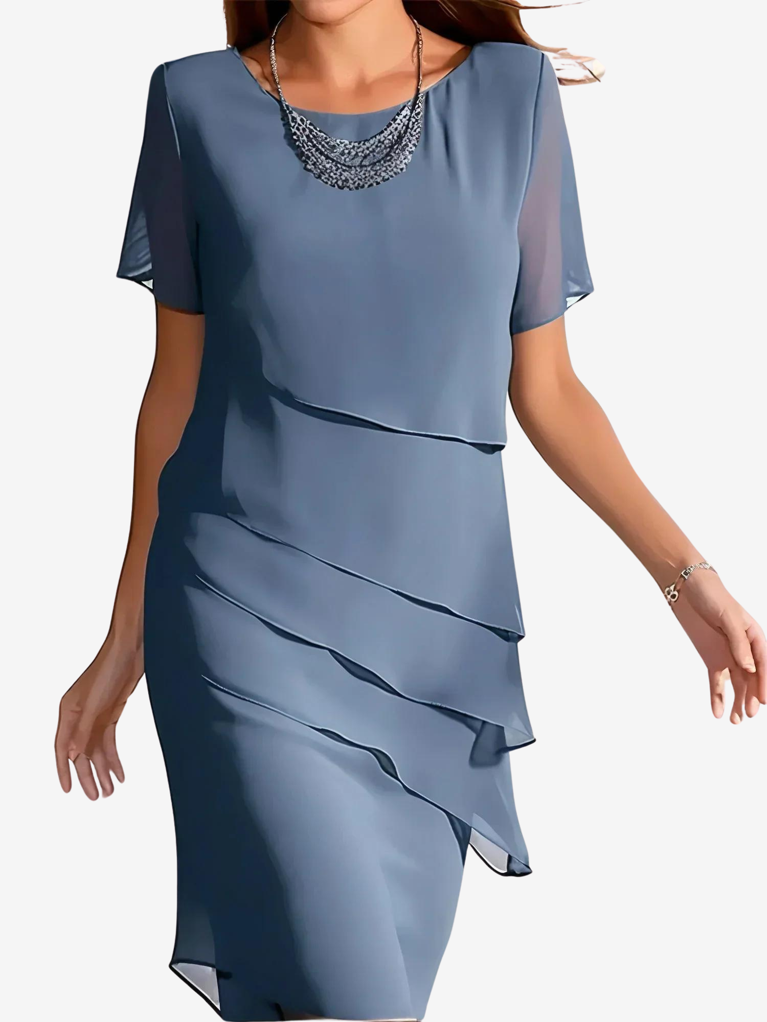 Fiora - Flattering Tummy-Cover Dress for Effortless Elegance