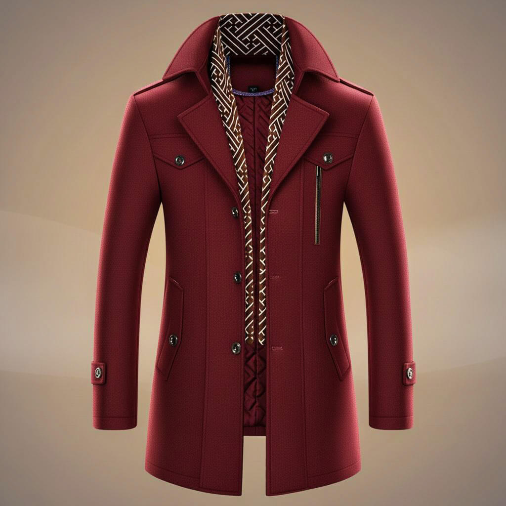 Kensworth Legacy Luxe Virgin Wool Coat for Elegant Warmth