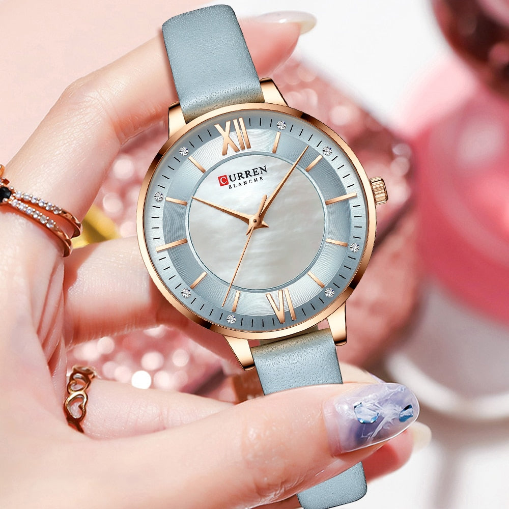 Elegant Ladies Quartz Watch - Trendy and Sophisticated Accessory