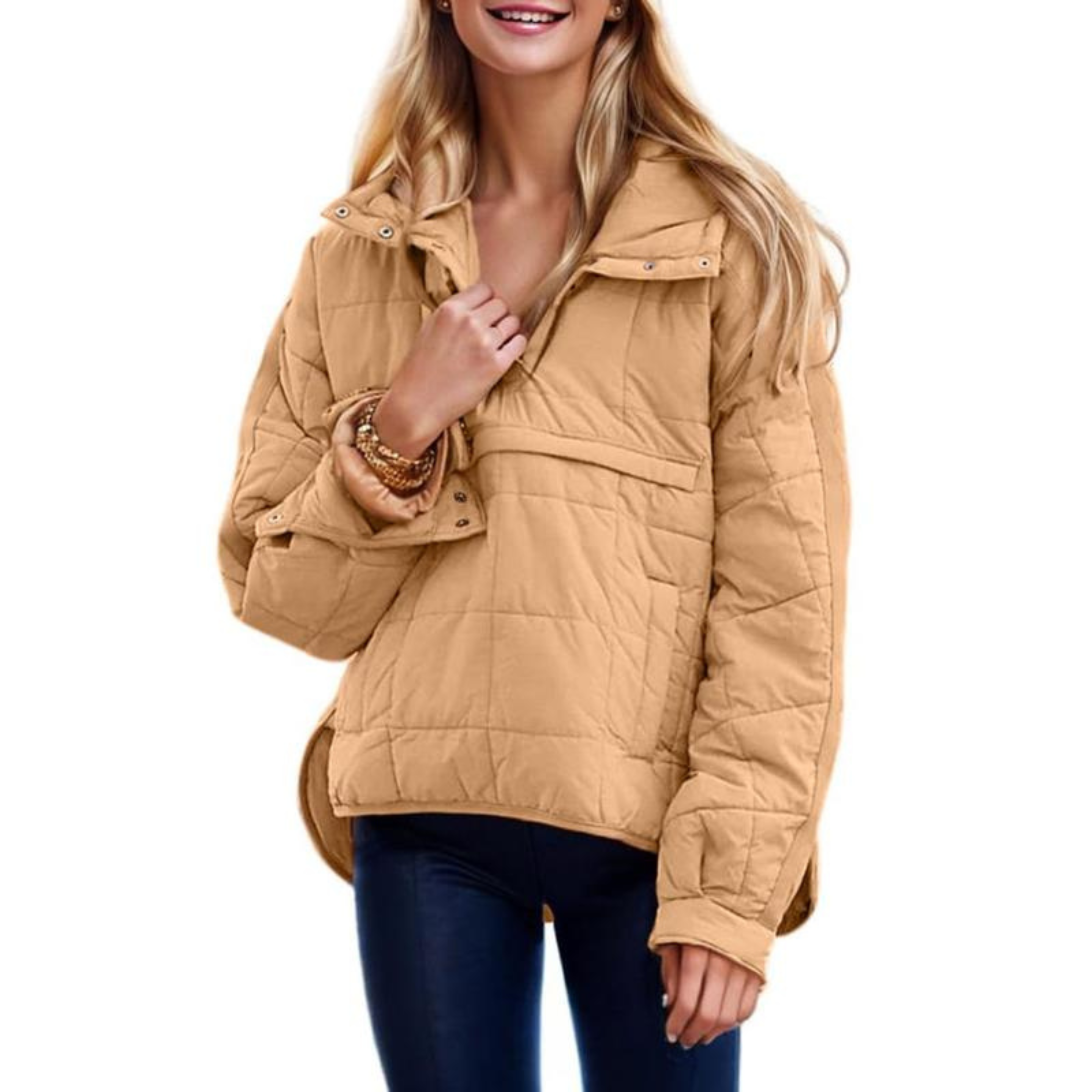 Melodie Women's Hooded Pullover Jacket – Style and Comfort Combined