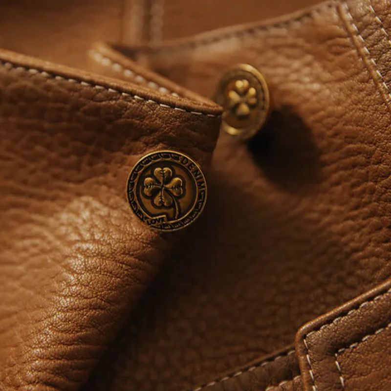 Gianna Elegant Classic Leather Jacket for Timeless Style