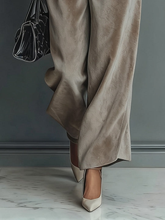 Women's Velvet Turtleneck Casual Suit - Warm & Cozy