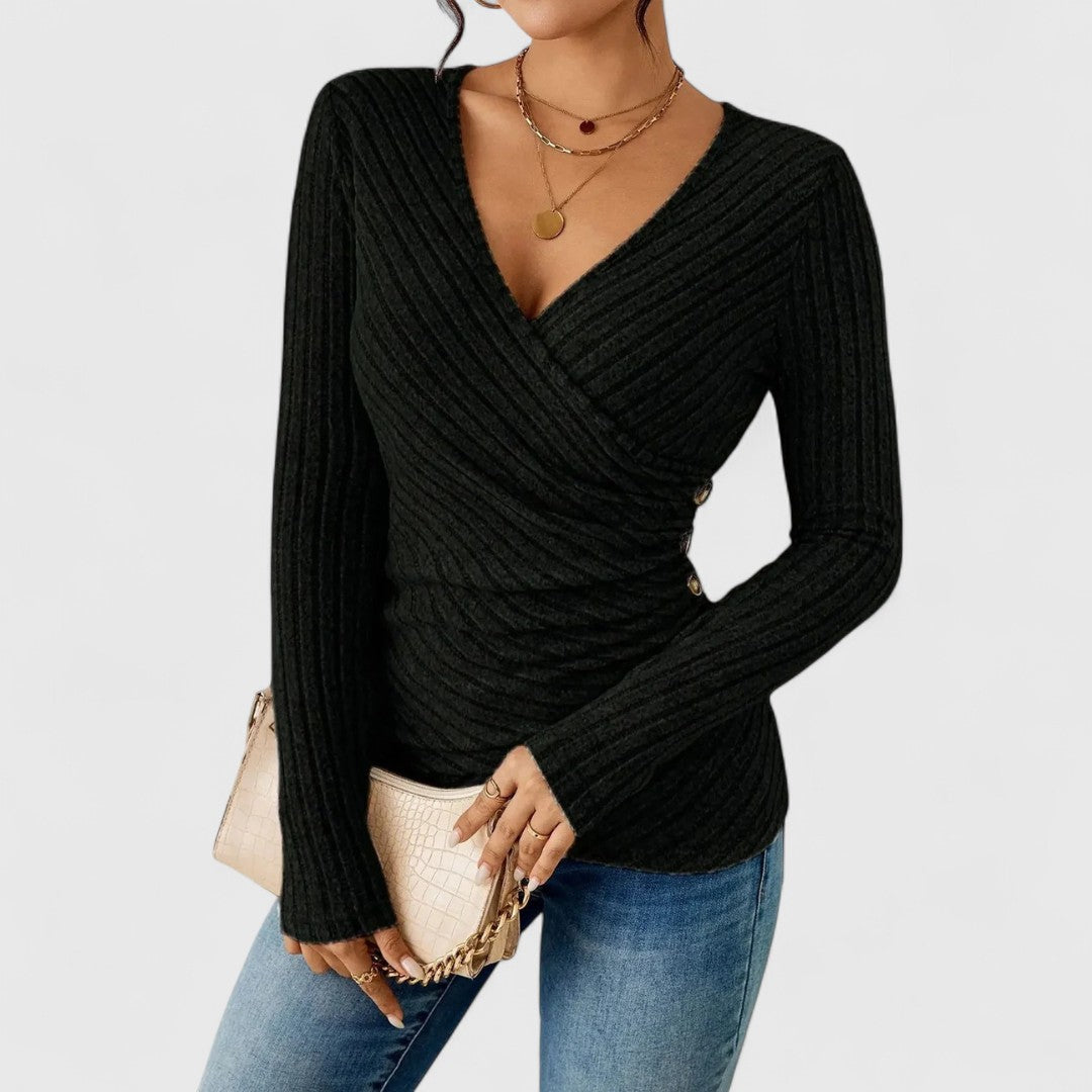 Rima - Long Sleeve Shaping Top That Sculpts the Silhouette and Slims the Waist