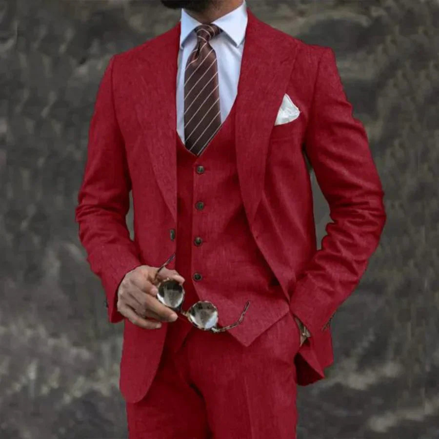 Elegant Men's Three-Piece Suit Carson