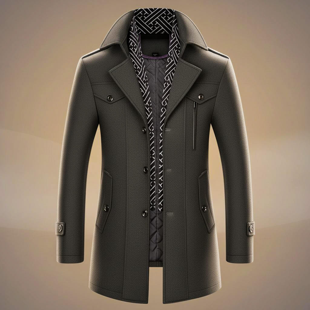 Kensworth Legacy Luxe Virgin Wool Coat for Elegant Warmth