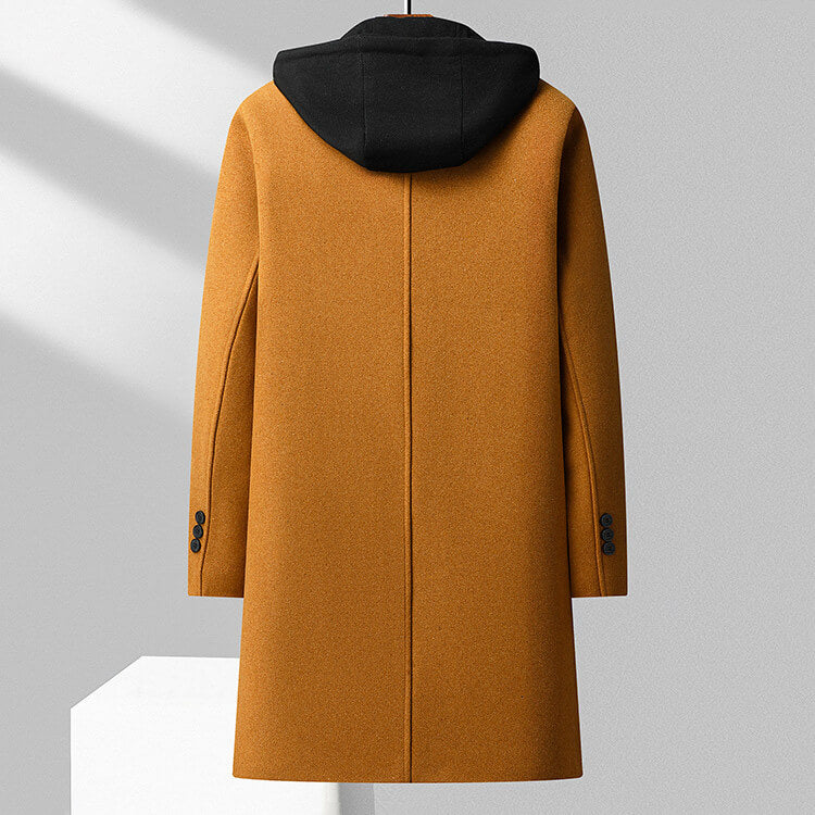 Virgin Jasper Wool Hoodie Coat – Elegant and Warm Sophistication