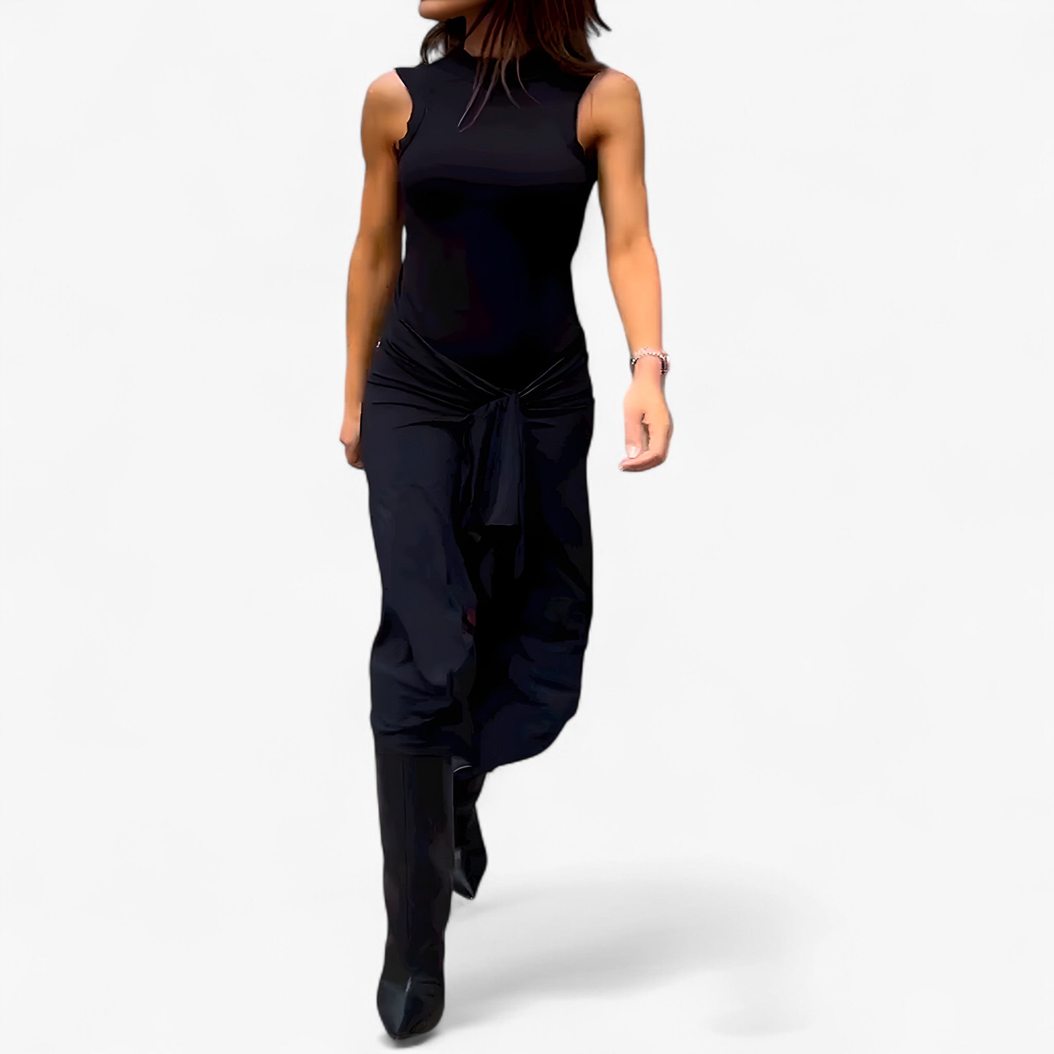 Abby | Lang kjole uden ærmer - - women's fashion - {{ product_tags }