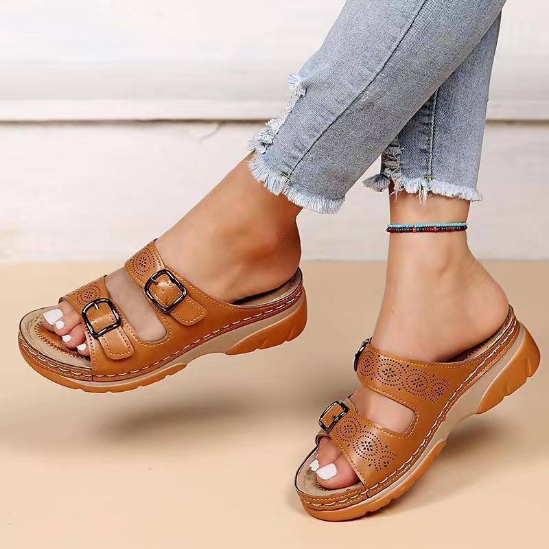 Liv™ | Elegant Synthetic Leather Orthopedic Sandals