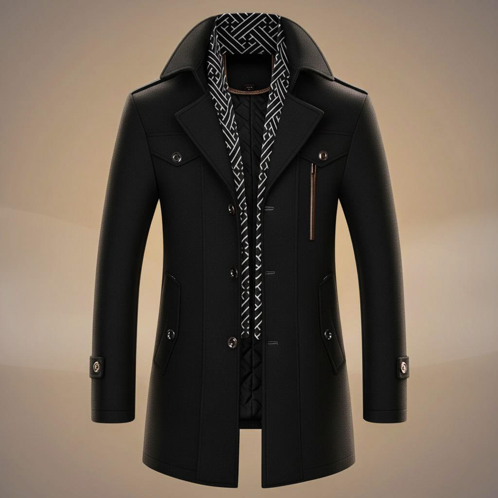 Kensworth Legacy Luxe Virgin Wool Coat for Elegant Warmth