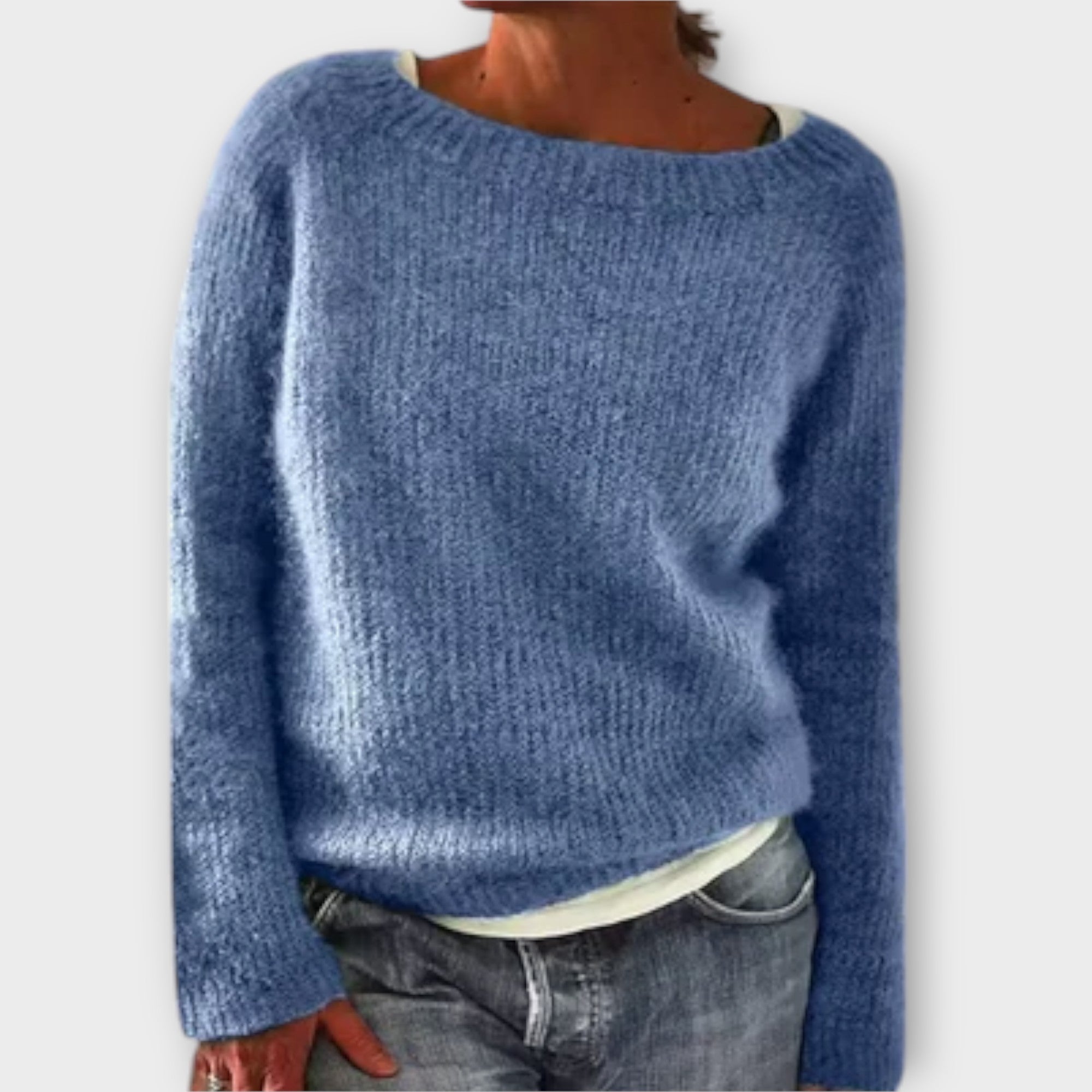 Josu – Solid Knit Pullover for Stylish Comfort