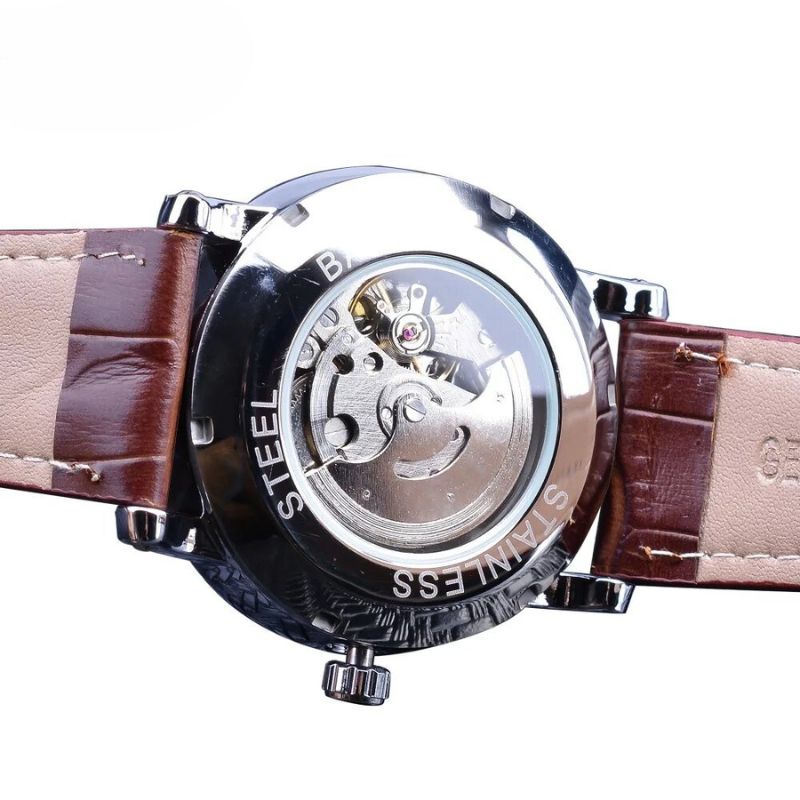 Luxury genuine leather automatic watch - Elegance and sophistication on the wrist