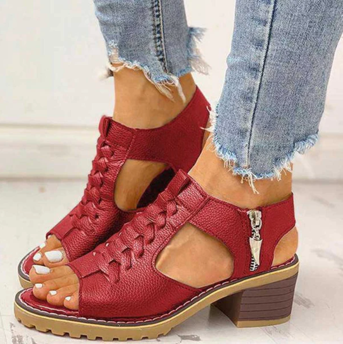 Steffie™ – Women's Orthopedic Block Heel Sandals for Maximum Comfort