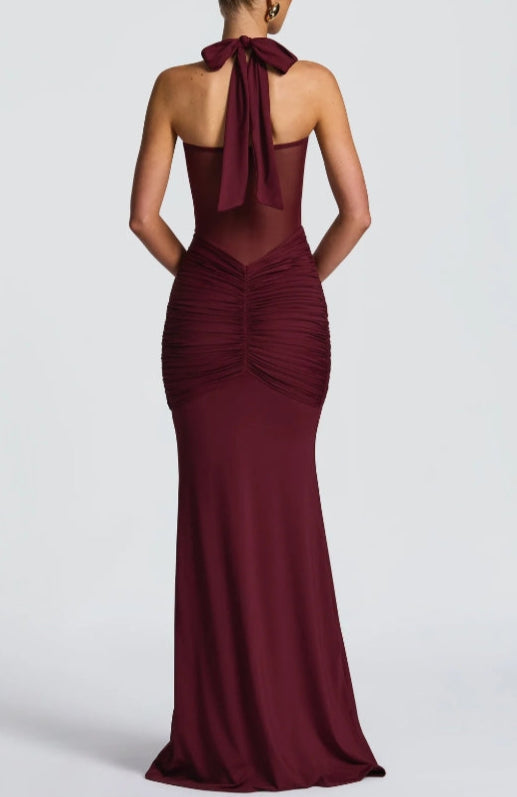 Elegant and Sophisticated Long Maxi Strapless Dress with Laces