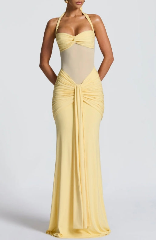 Elegant and Sophisticated Long Maxi Strapless Dress with Laces