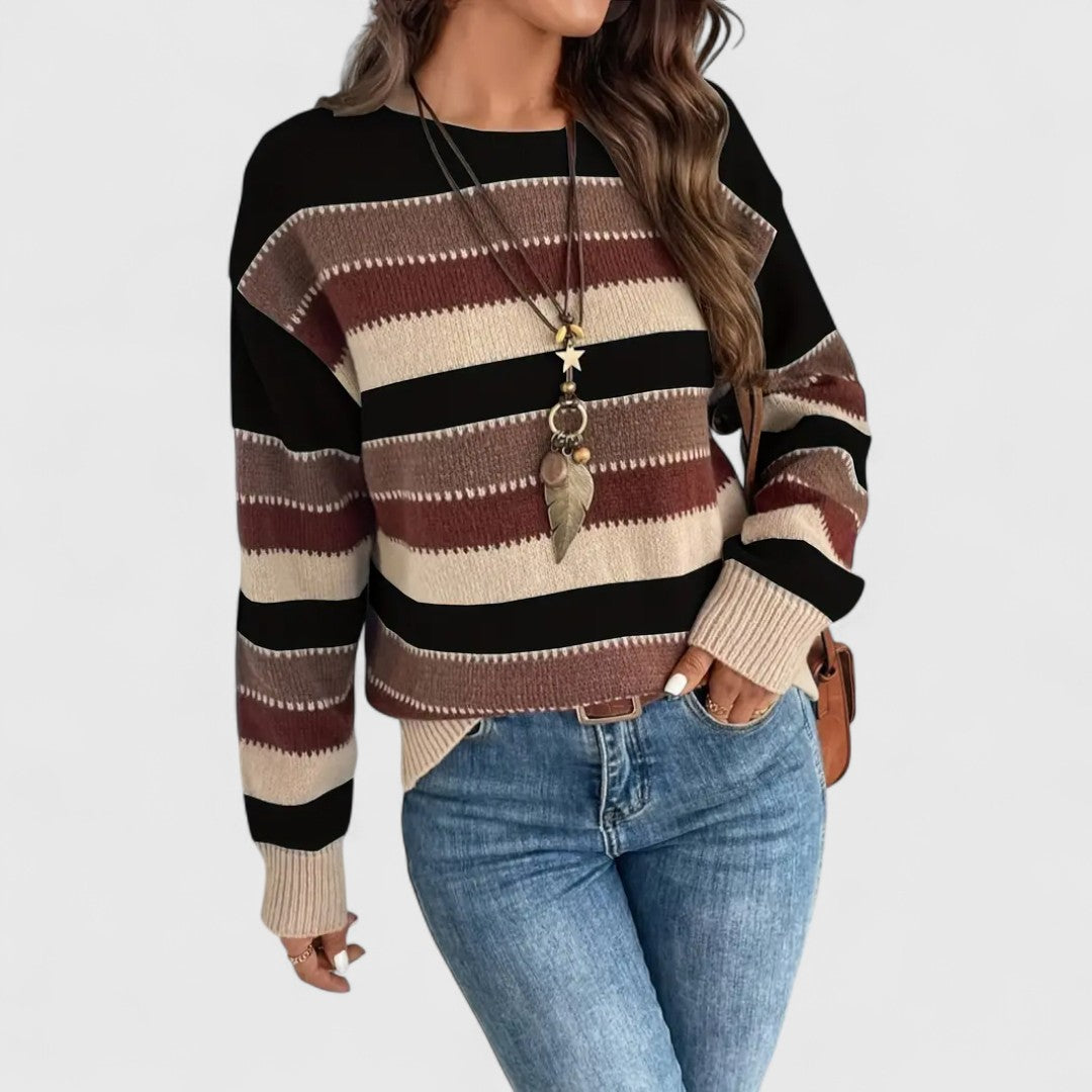 Sophie – Casual striped sweater for a trendy look
