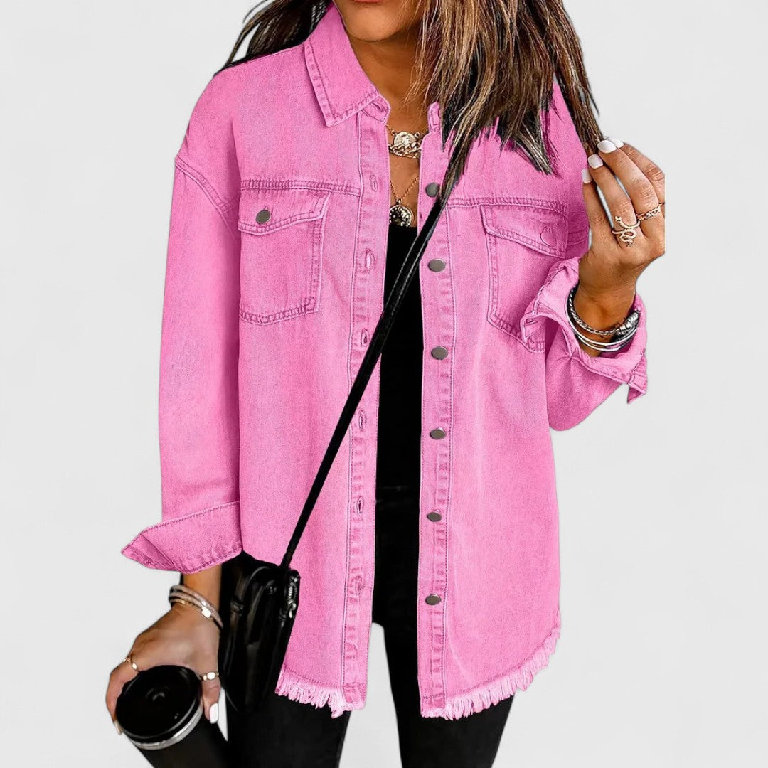 Kristin - Timeless Classic Denim Jacket for Effortless Style