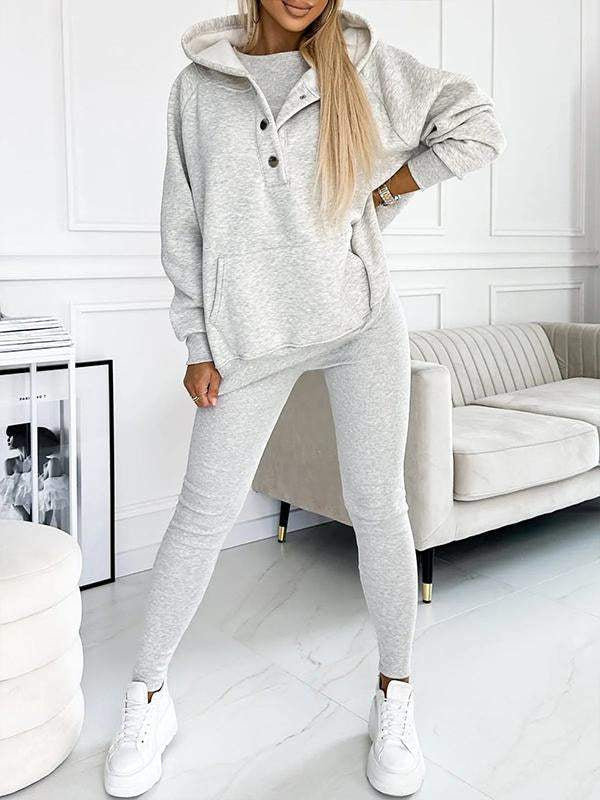 Cozy, Casual 3-Piece Sweatshirt Set for Everyday Comfort
