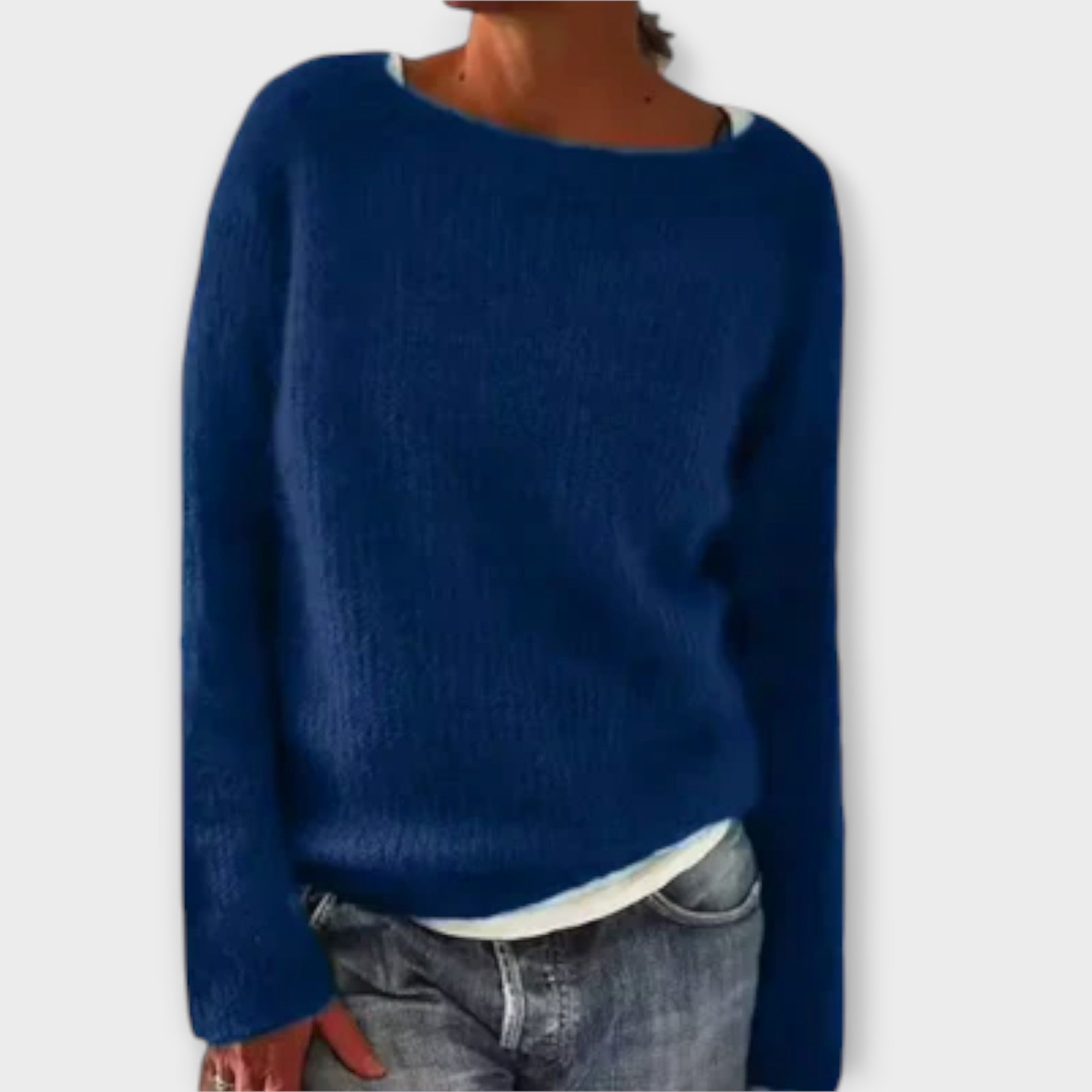 Josu – Solid Knit Pullover for Stylish Comfort
