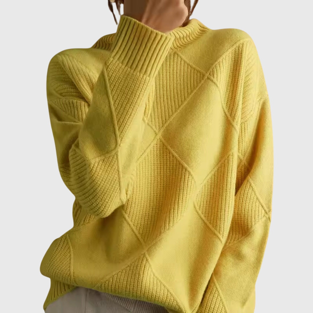 Angela™ - Oversized Cozy Turtleneck Sweater for Comfort and Style