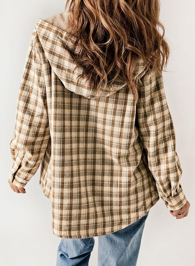 Elvessa | Elegant Plaid Flannel Jacket