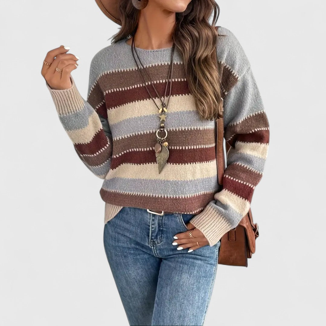 Sophie – Casual striped sweater for a trendy look