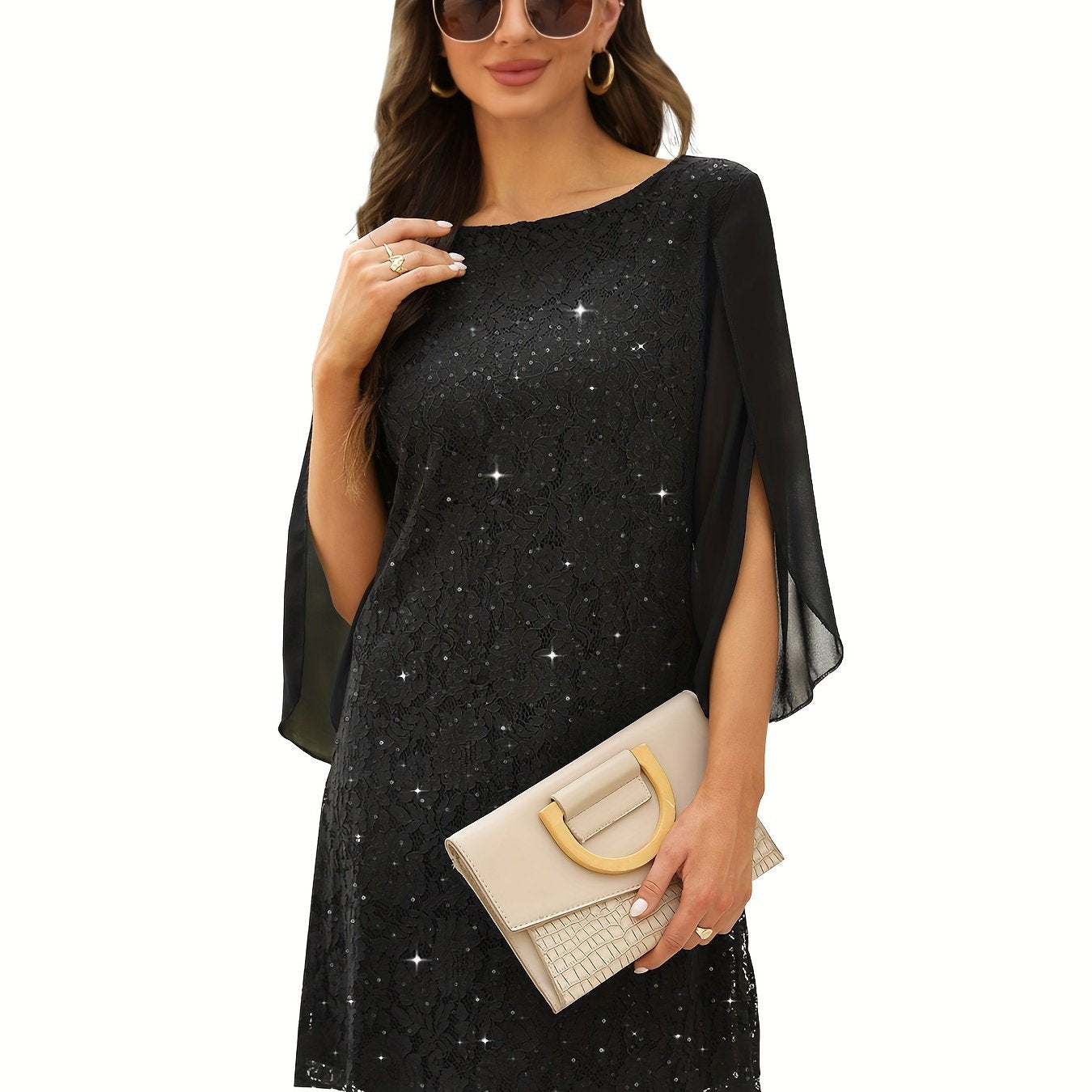 Madeleine – Graceful Lace Midi Dress for Timeless Elegance